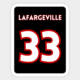 LaFargeville #33 Jersey Logo Sticker